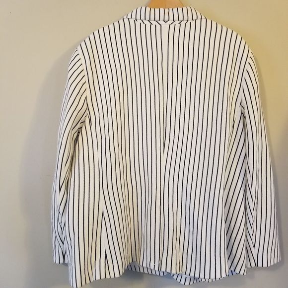 NWT Lauren Ralph Lauren Plus Size Piqué Striped Blazer Size 22W - Picture 8 of 9